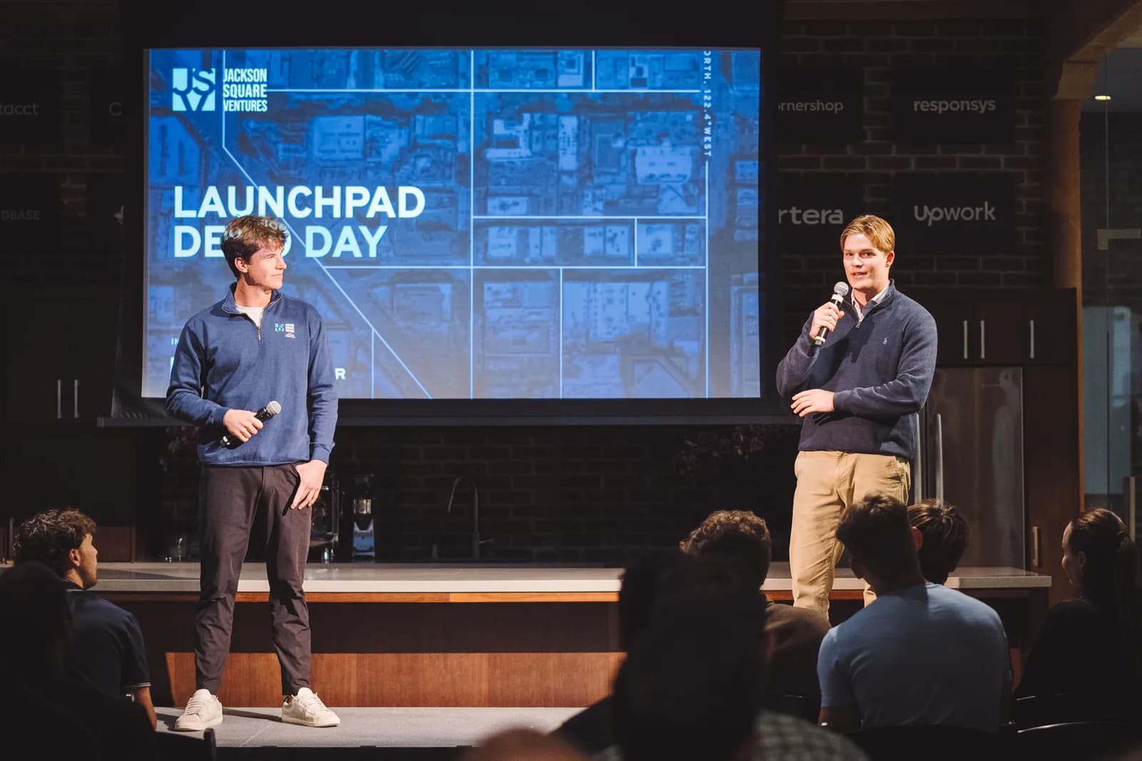 JSV team members closing Launchpad demo day